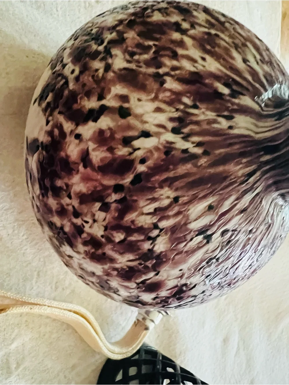 Speckled Brown Glass Oil Frangrant Diffuser - Home Accents Purple Haze